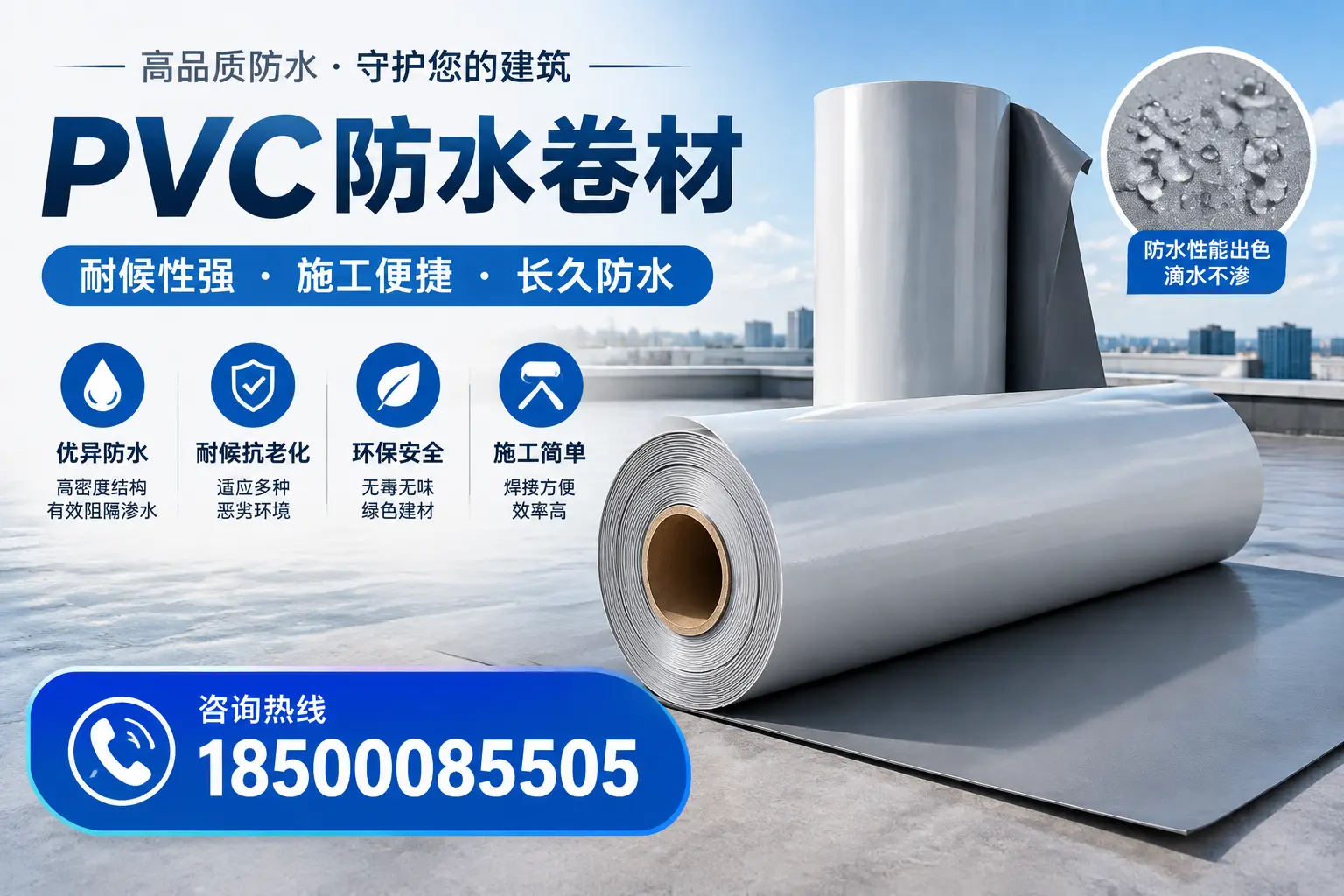 pvc防水卷材在钦州的行业应用前景分析